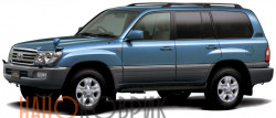 Автомобильные коврики ЭВА (EVA) для Toyota Land Cruiser X правый руль (J100 7 мест) 2000-2007 