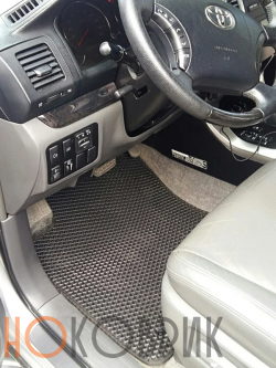 Автомобильные коврики ЭВА (EVA) для Toyota Land Cruiser Prado III (J120 7 мест) 2002-2009 