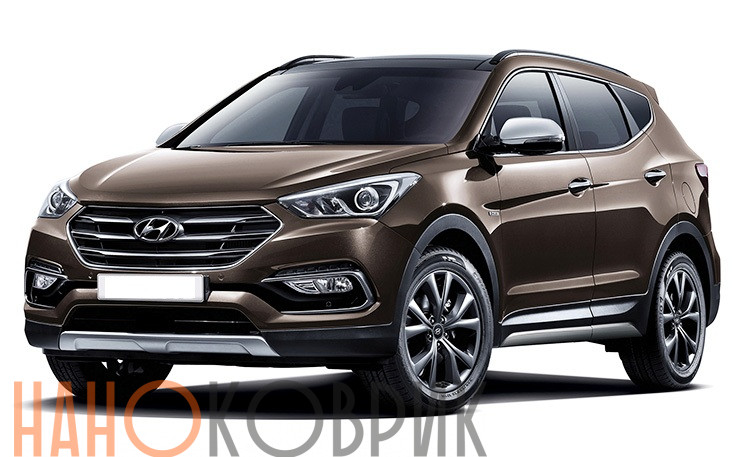 Автомобильные коврики ЭВА (EVA) для Hyundai Santa Fe III рестайлинг (DM 5 мест) 2015-2019 
