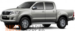 Автомобильные коврики ЭВА (EVA) для Toyota Hilux Pick Up VII 2011-2015 