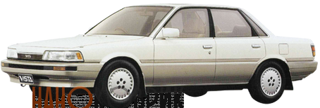 Автомобильные коврики ЭВА (EVA) для Toyota Vista II правый руль (V20 4WD) 1986-1990 